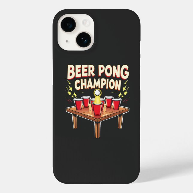 Beer Pong Champion Ping Pong Drinking Case-Mate iPhone Case (Back)