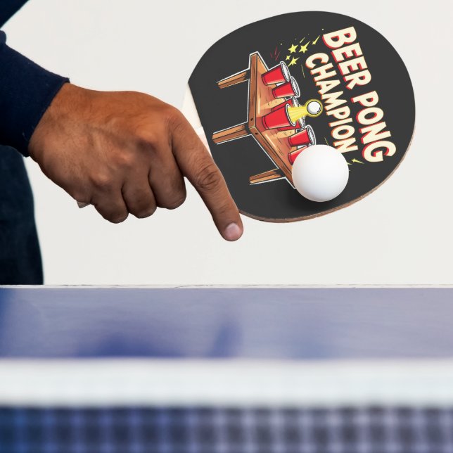 Beer Pong Champion Ping Pong Drinking Paddle (Insitu)