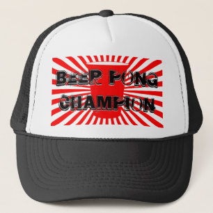 beer pong champion trucker hat