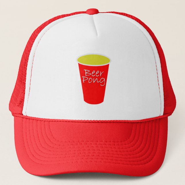 Beer Pong Hat Cap (Front)