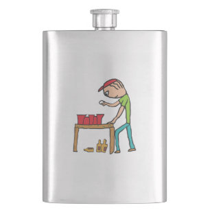 Beer Pong Hip Flask