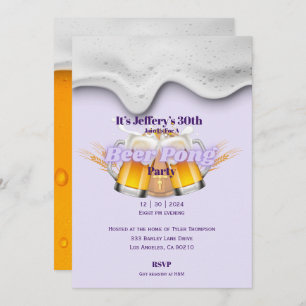 Beer pong Invitation