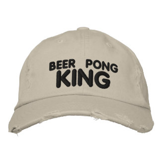Beer Pong King Embroidered Hat
