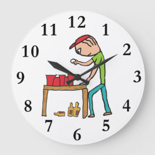 Beer Pong Large Clock