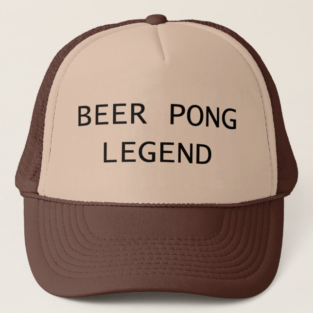 Beer Pong Legend Trucker Hat (Front)