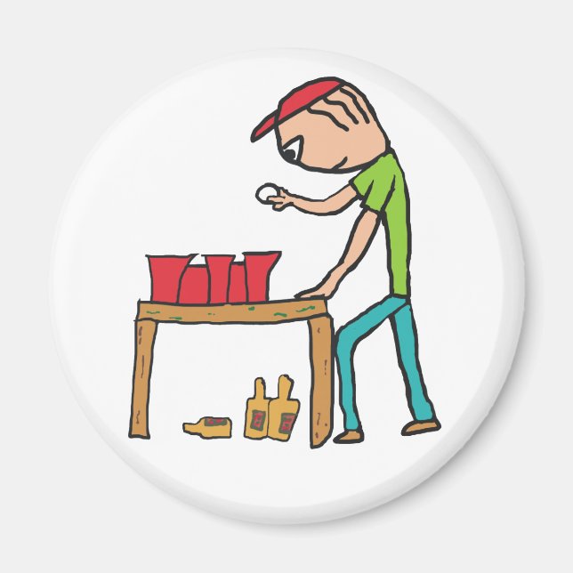 Beer Pong Magnet (Front)
