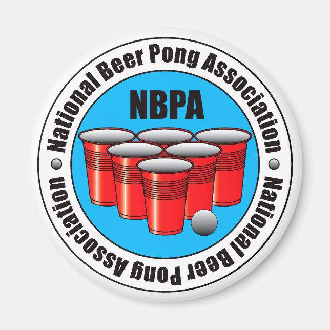 Beer Pong Magnet (Front)