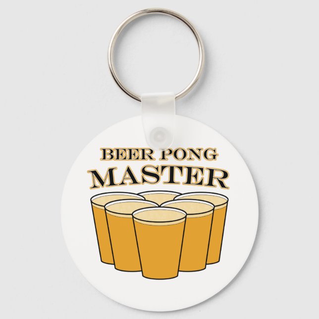 Beer Pong Master Key Ring (Front)