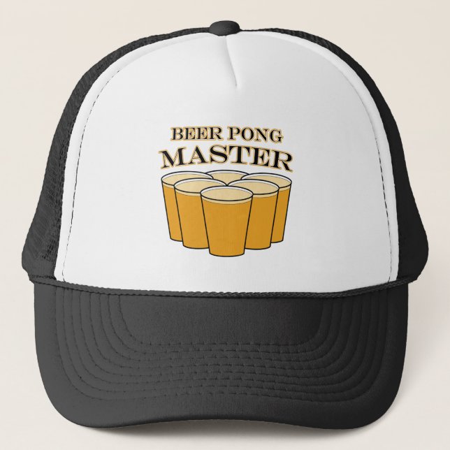 Beer Pong Master Trucker Hat (Front)