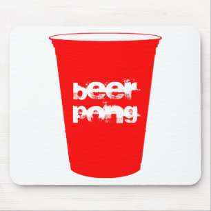 beer pong mouse pad