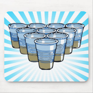 beer pong mouse pad