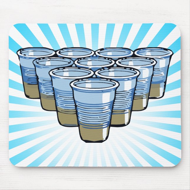 beer pong mouse pad (Front)
