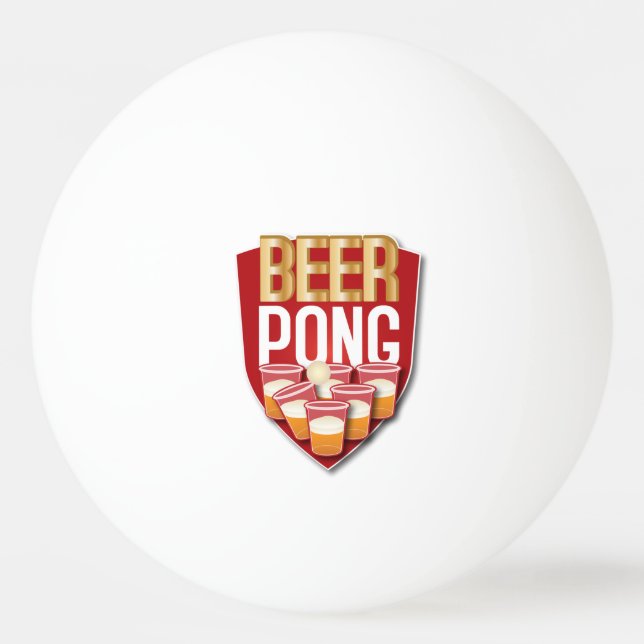 Beer Pong Ping Pong Ball (Front)