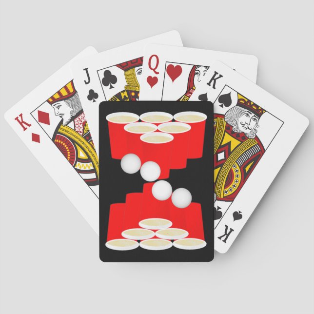Beer Pong Playing Card Deck - Reversible (Back)