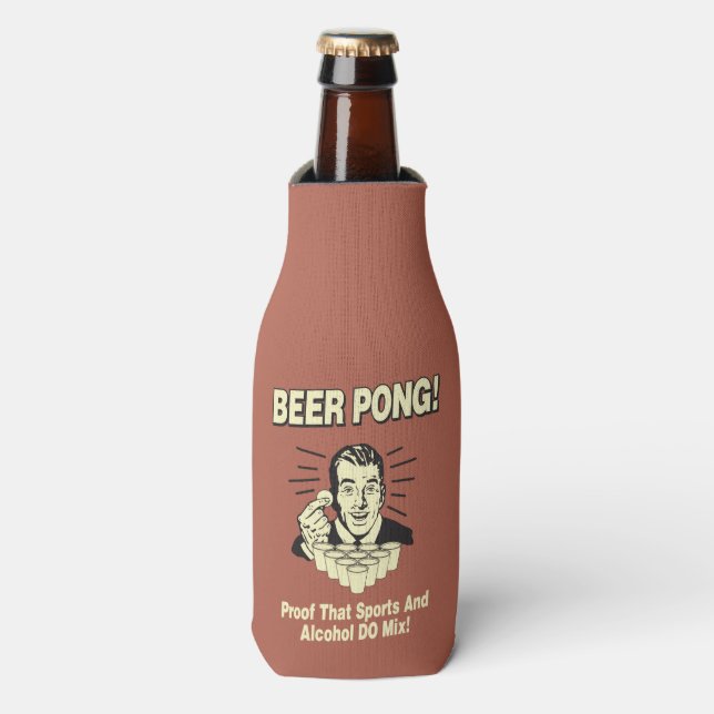 Beer Pong: Proof Alcohol & Sports Mix Bottle Cooler (Bottle Front)