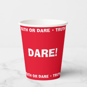 Beer Pong Truth or Dare Party Game DARE Paper Cups
