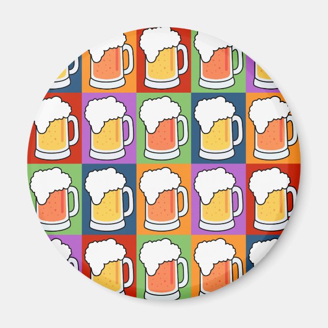 BEER Pop Art magnet (Front)
