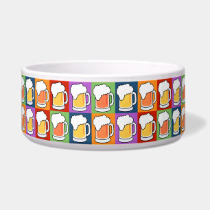 BEER Pop Art pet bowls
