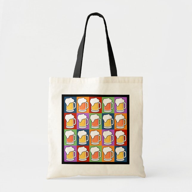 BEER Pop Art tote bags (Front)
