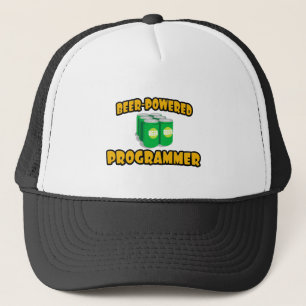Beer-Powered Programmer Trucker Hat