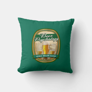 Beer Psychology Throw Pillow