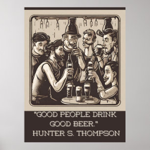  Beer Quote Poster