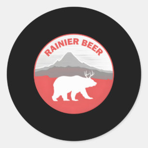 Beer Rainier Classic Round Sticker