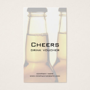 Beer Restaurant or Brewery Drink Voucher Cards