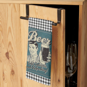 Beer Retro Tea Towel