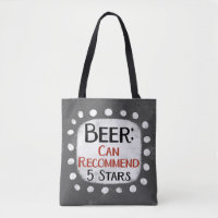 Beer Review 5 Stars Tote Bag