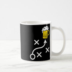 Beer Route Run Funny Football Playbook Coffee Mug