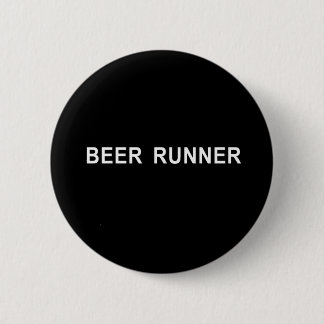 beer runner t-shirt 6 cm round badge