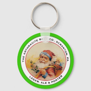 BEER SANTA KEY RING