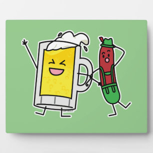 Beer sausage Octoberfest Oktoberfest lederhosen Plaque