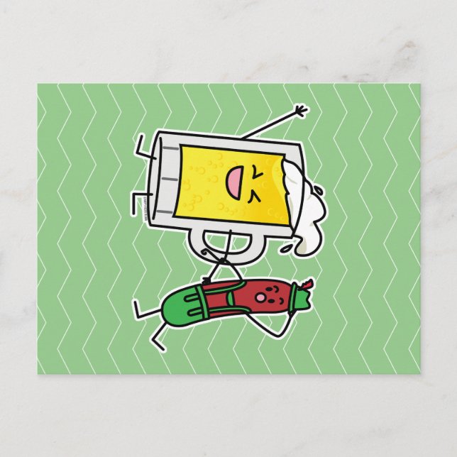 Beer sausage Octoberfest Oktoberfest lederhosen Postcard (Front)
