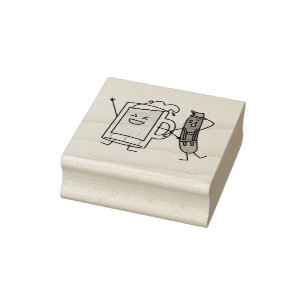 Beer sausage Octoberfest Oktoberfest lederhosen Rubber Stamp