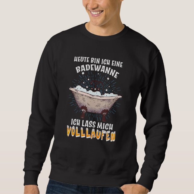 Beer Schnapps Jga Party Bath Full Running Drinking Sweatshirt (Front)