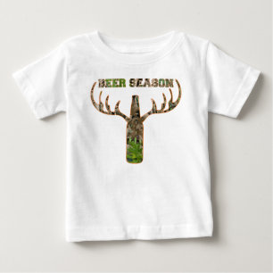 Beer Season Hunting Season Gift For Hunter Baby T-Shirt
