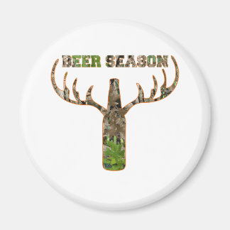 Beer Season Hunting Season Gift For Hunter Magnet