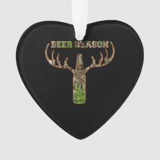 Beer Season Hunting Season Gift For Hunter Ornament