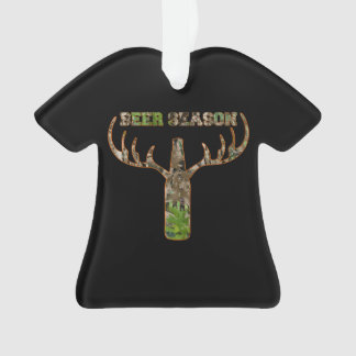 Beer Season Hunting Season Gift For Hunter Ornament