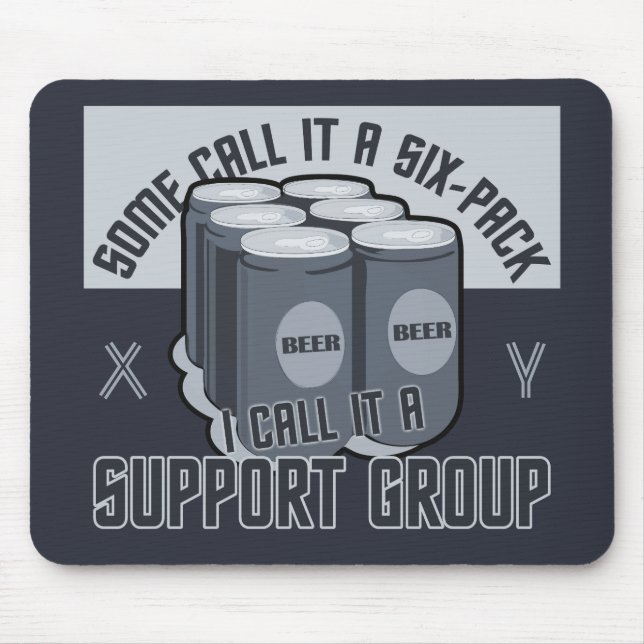 Beer Six Pack custom mousepad (Front)