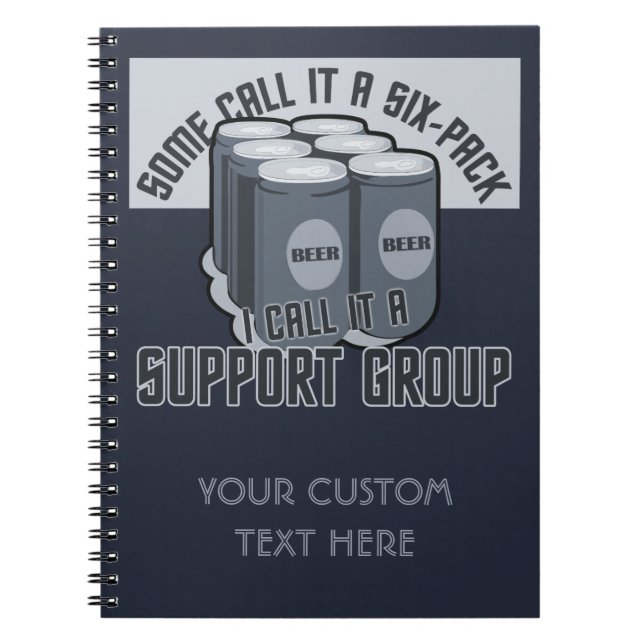 Beer Six Pack custom notebook (Front)