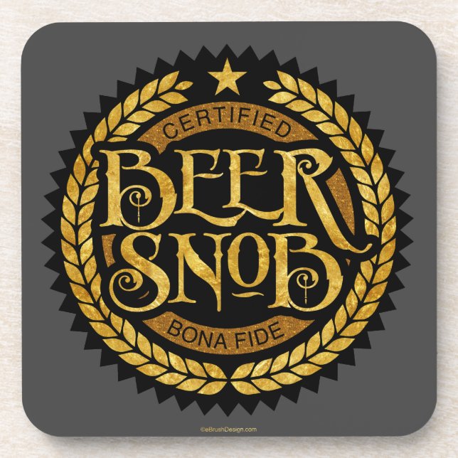Beer Snob Coaster (Front)