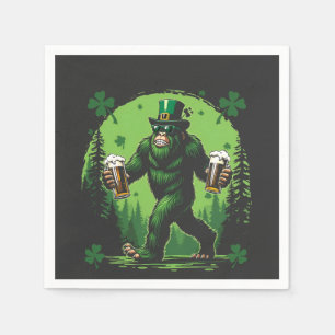 Beer St. Patrick's Day Big Food Sasquashe Funny Napkin