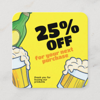 Beer store | Personalise Business Discount Card