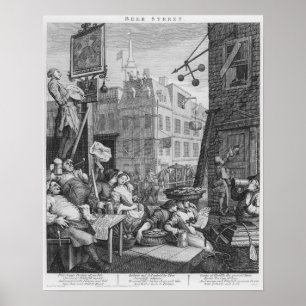 Beer Street, 1751 Poster