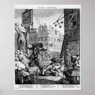 Beer Street, 1751 Poster