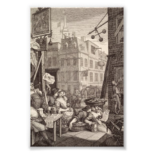 Beer Street by  William Hogarth Photo Print