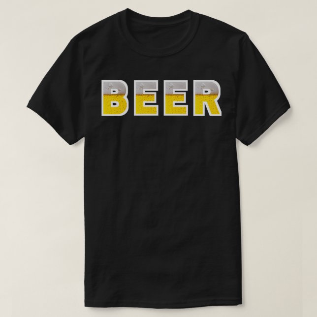Beer t with patterns T-Shirt (Design Front)